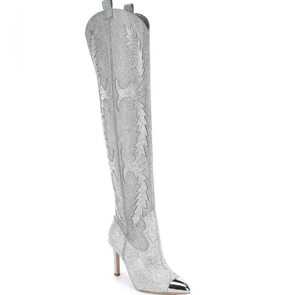 Gianni Bini Rhinestone Embellished Boots